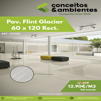 Pavimento Flint Glaciar 60x120 Rect 3a